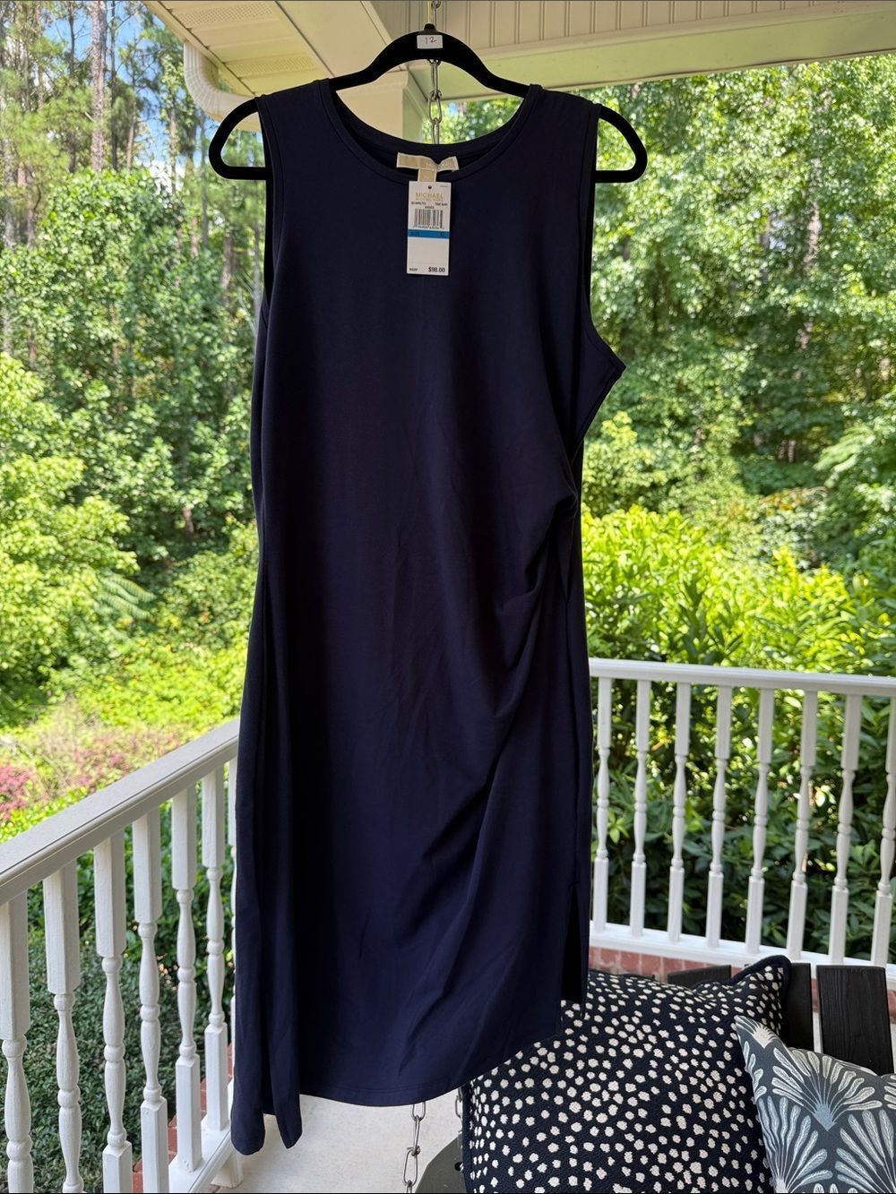 Michael Kors Sleeveless Navy Shift Dress - XL - NWT